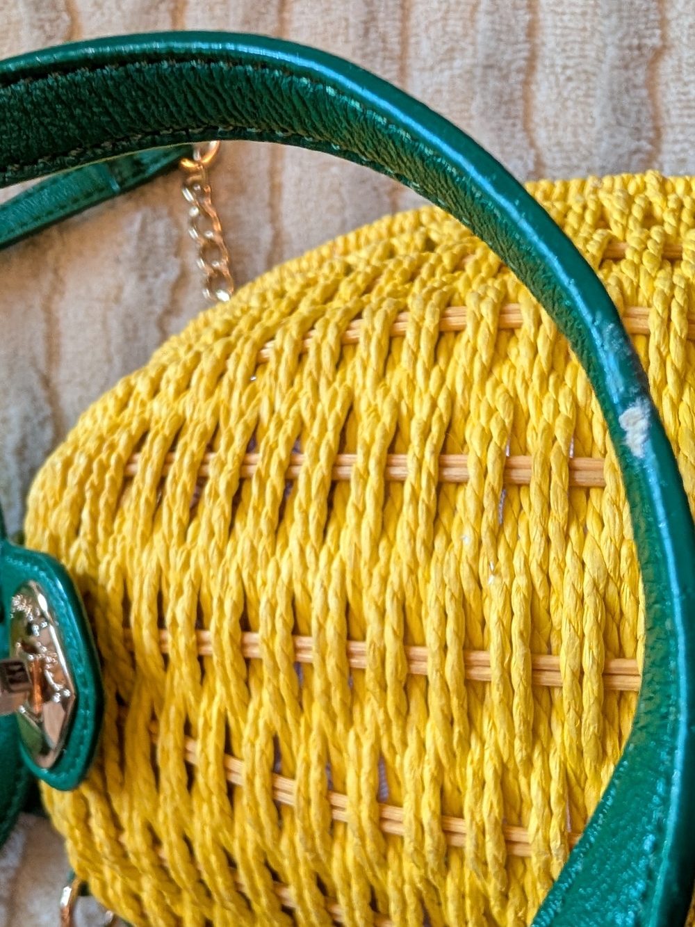 Betsey Johnson Woven Pineapple Bag - Picture 2 of 6